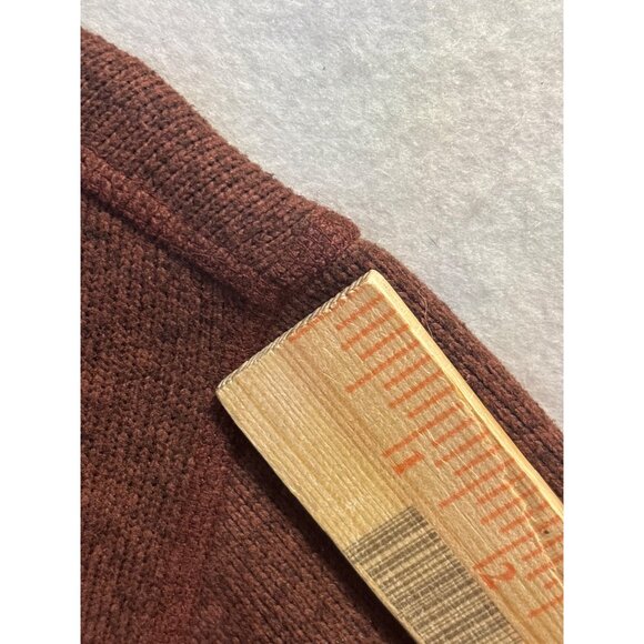 The North Face Mens Rust Full-Zip Fleece Jacket M 100% Polyester Made In Jordan - Picture 12 of 14